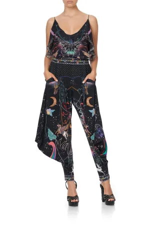 JERSEY DRAPE PANT WITH POCKET MIDNIGHT MOON HOUSE