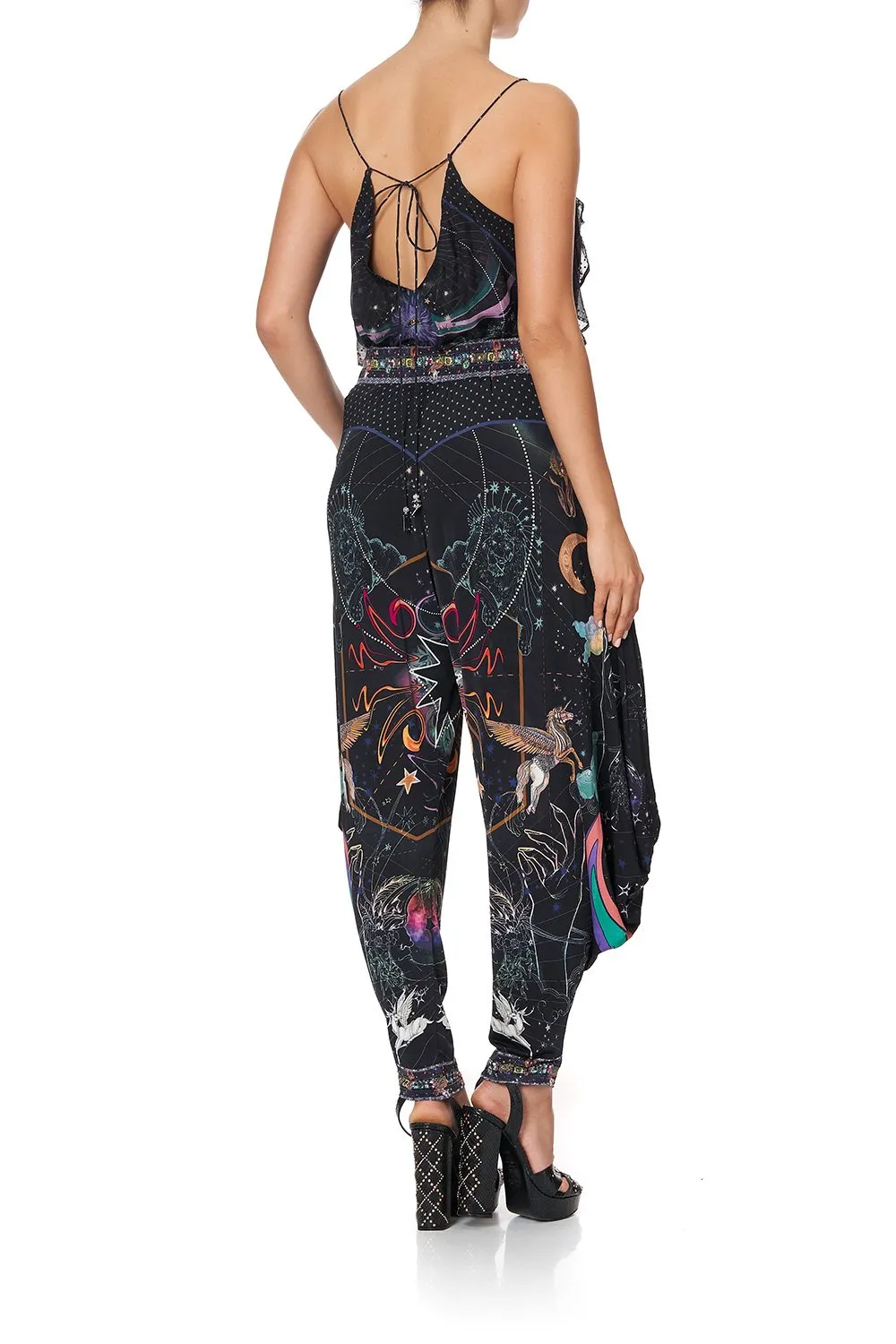 JERSEY DRAPE PANT WITH POCKET MIDNIGHT MOON HOUSE