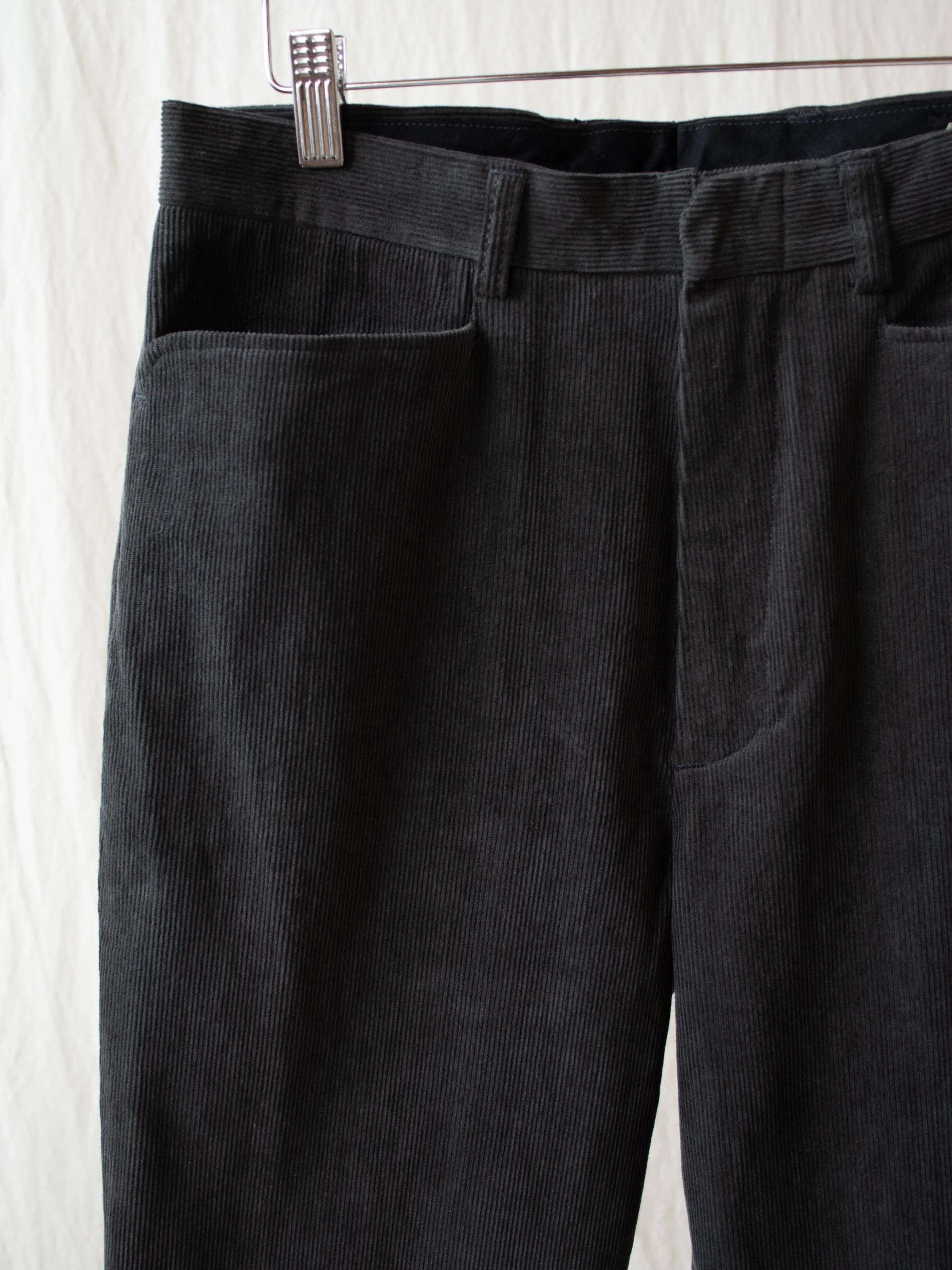 L-Pocket Corduroy Trousers - Charcoal