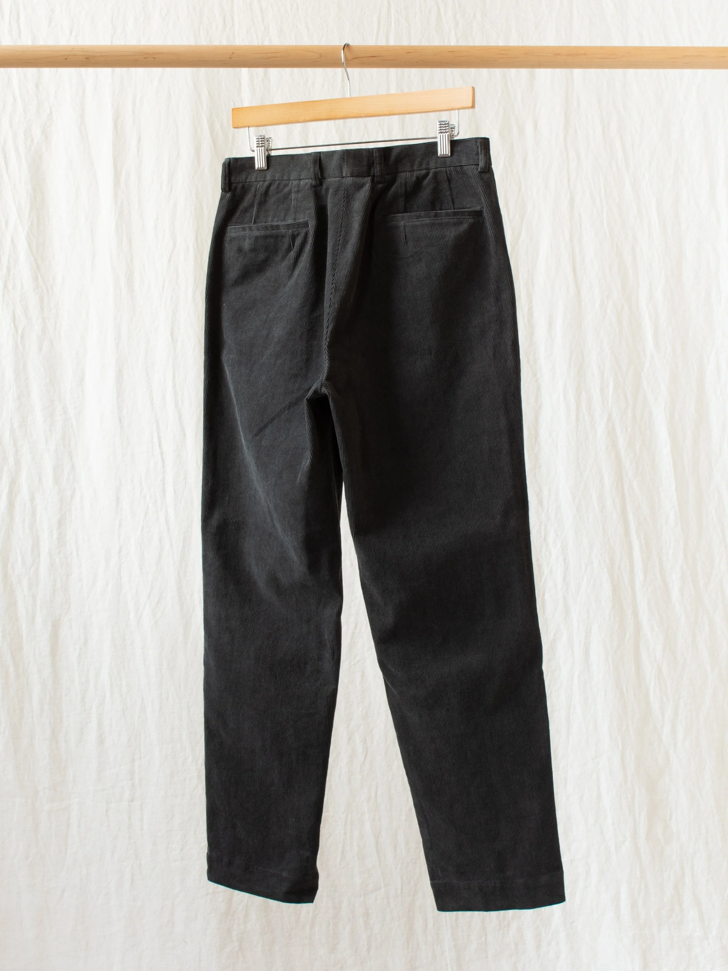 L-Pocket Corduroy Trousers - Charcoal