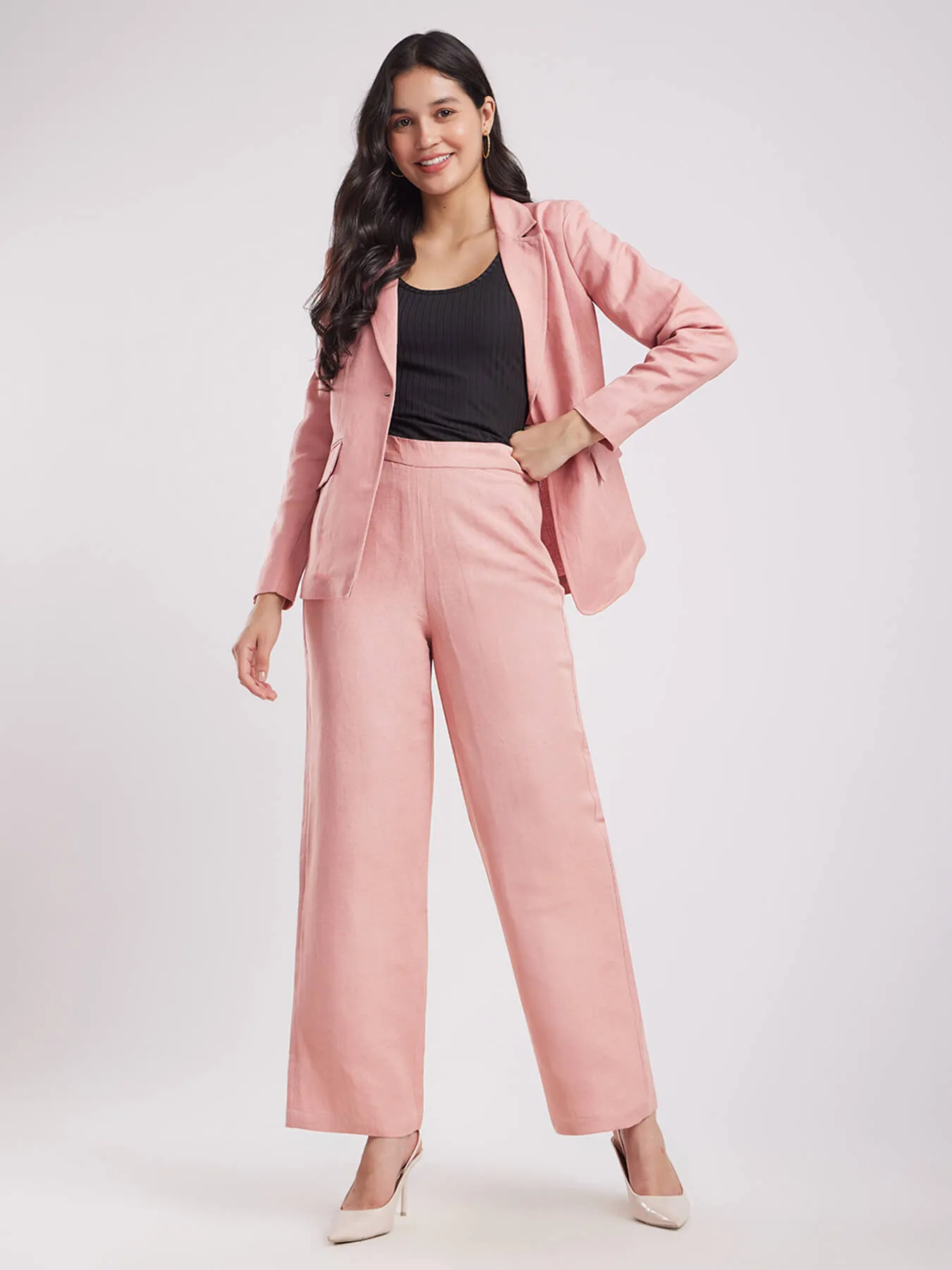 Linen Co-ord Set - Dusty Pink