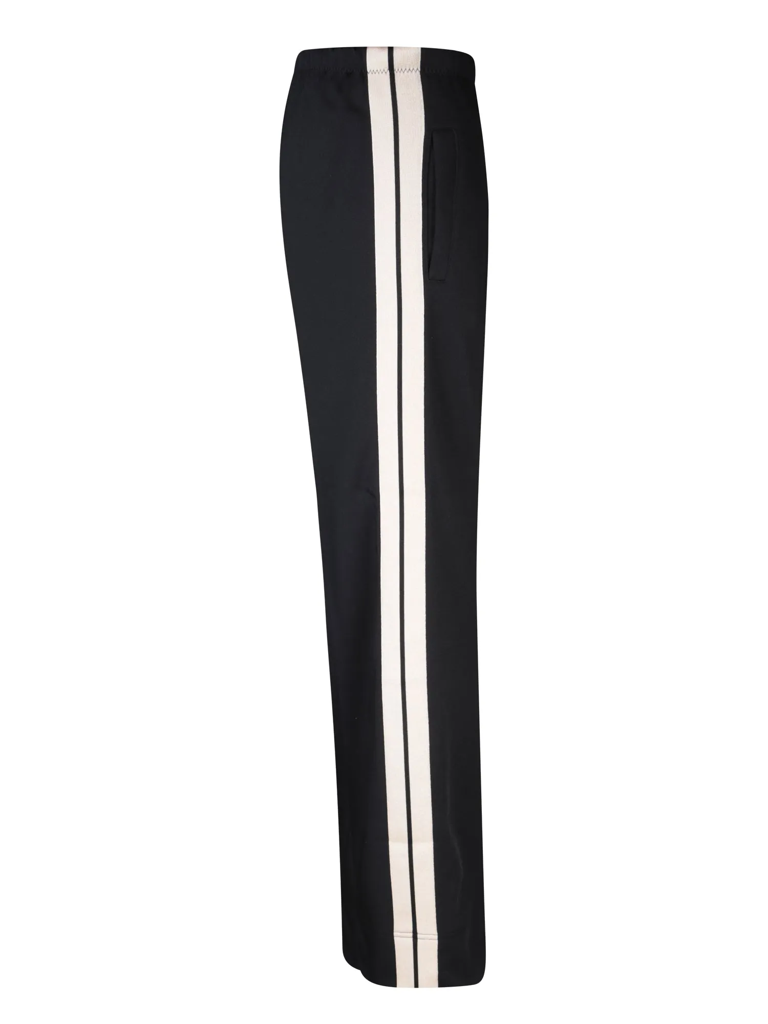 Loose fit black track trousers