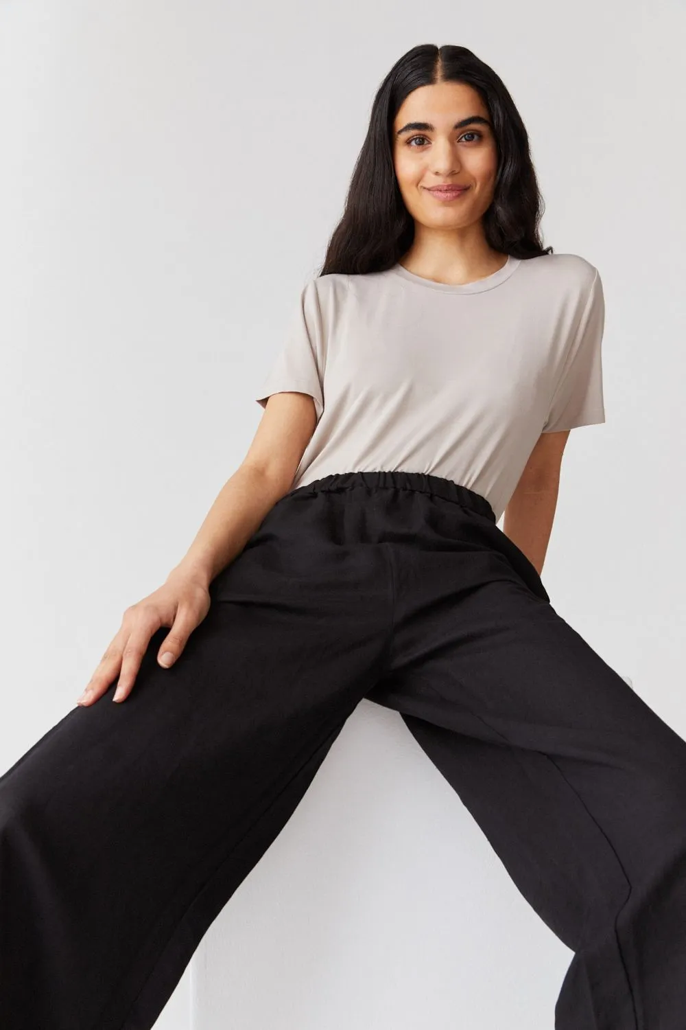 Loose Fit Linen Trousers