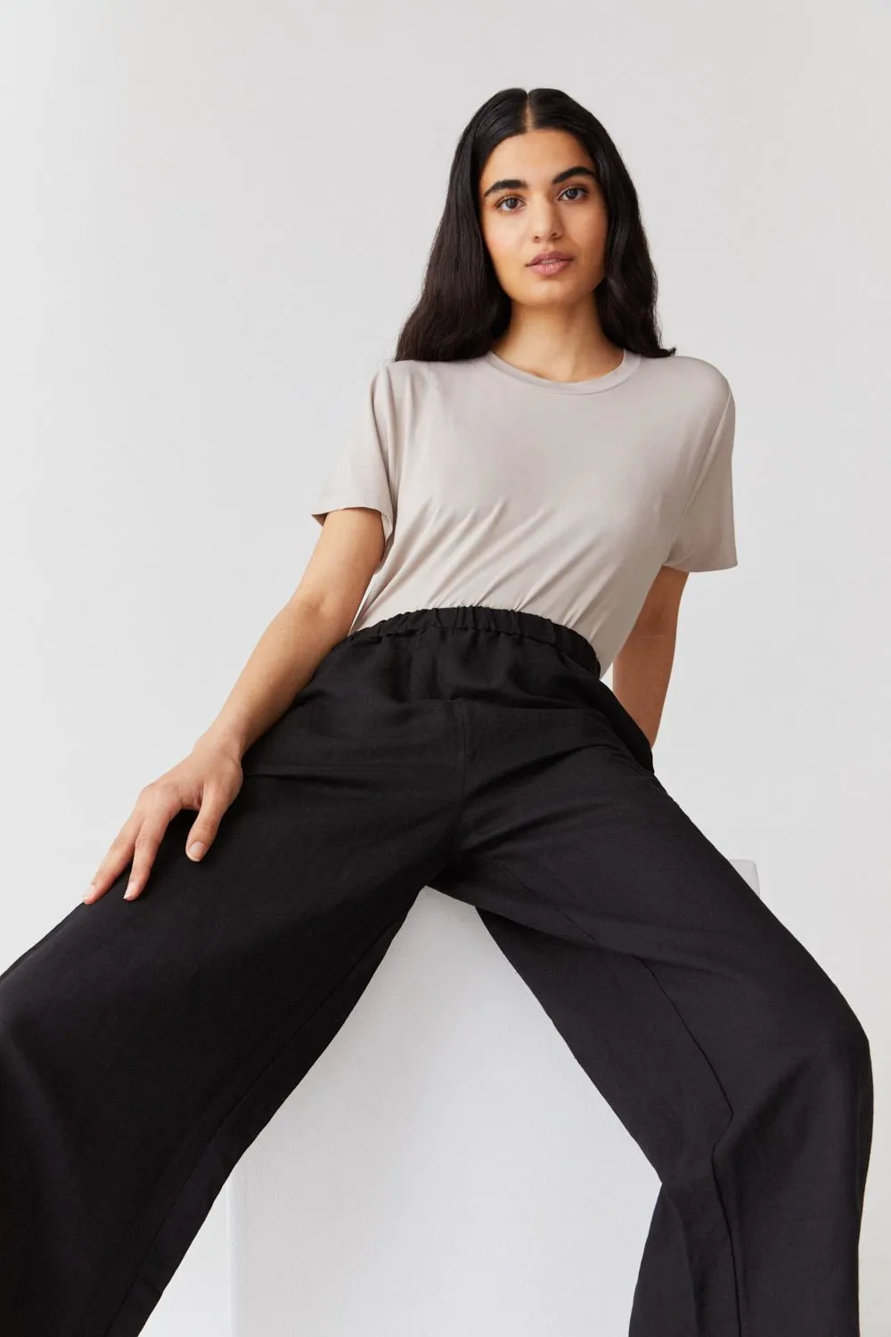 Loose Fit Linen Trousers