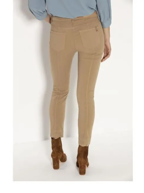 Luisa Cerano S Skinny Fit Cropped Trouser Jeans 608102/1883 Soft Camel 737