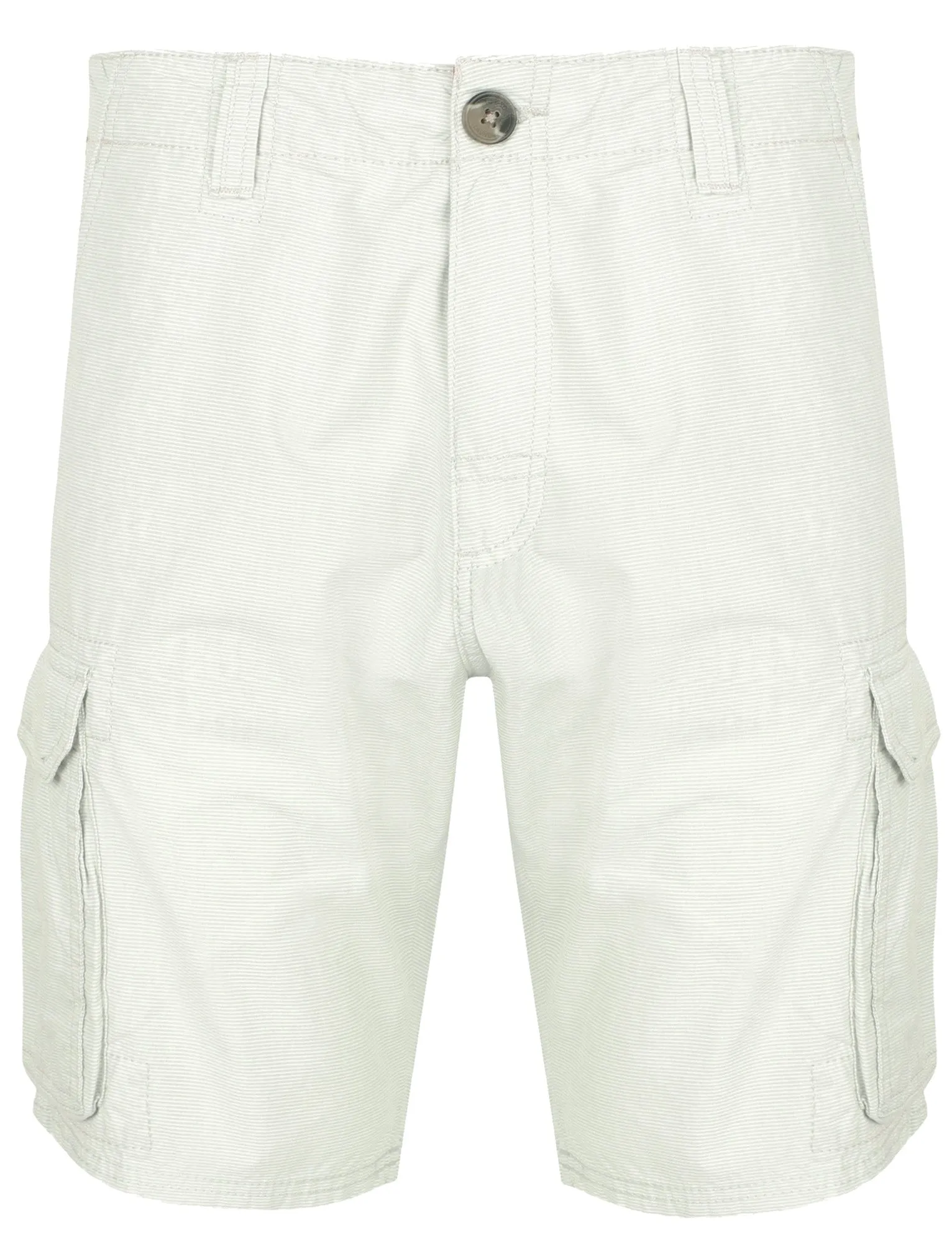 Marrison Striped Cargo Cotton Shorts In Pale Mint - Tokyo Laundry