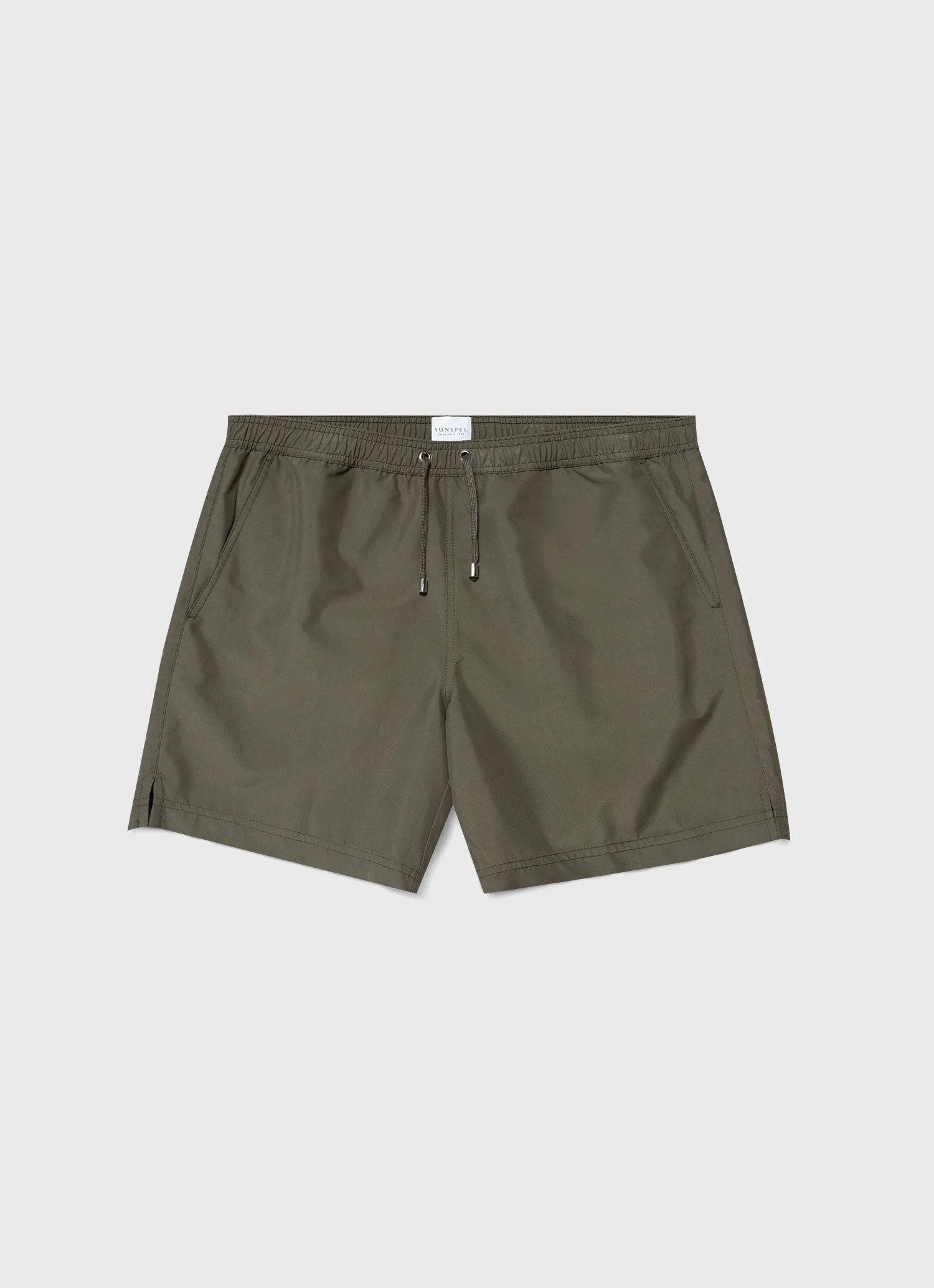 Men's Drawstring Swim Short in Hunter Green