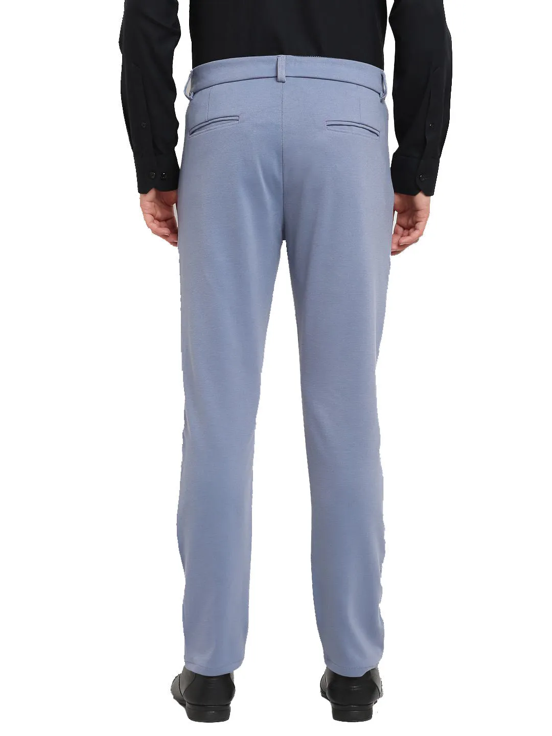 Men's Grey 4-Way Lycra Tapered Fit Trousers ( FGP 269Grey ) - Jainish