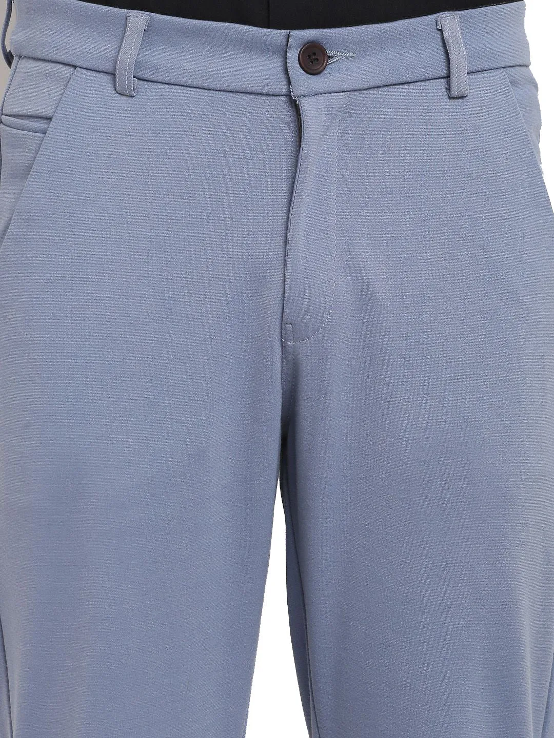 Men's Grey 4-Way Lycra Tapered Fit Trousers ( FGP 269Grey ) - Jainish