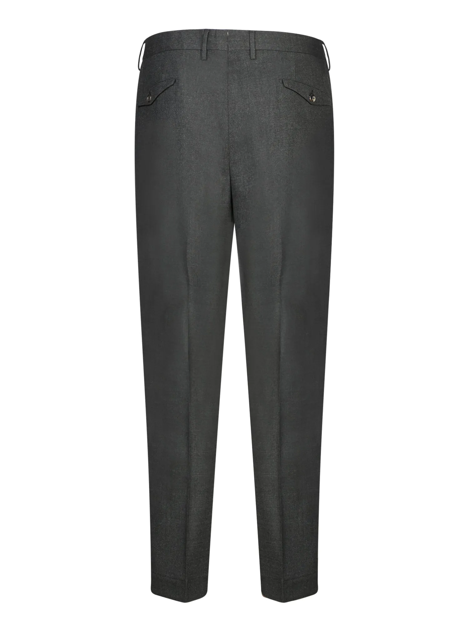 Mid Grey Stretch Wool Trousers