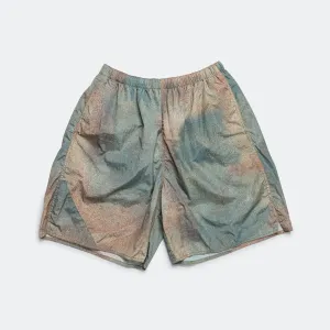 MIL Athletic Shorts Nylon Camo Print - Beige