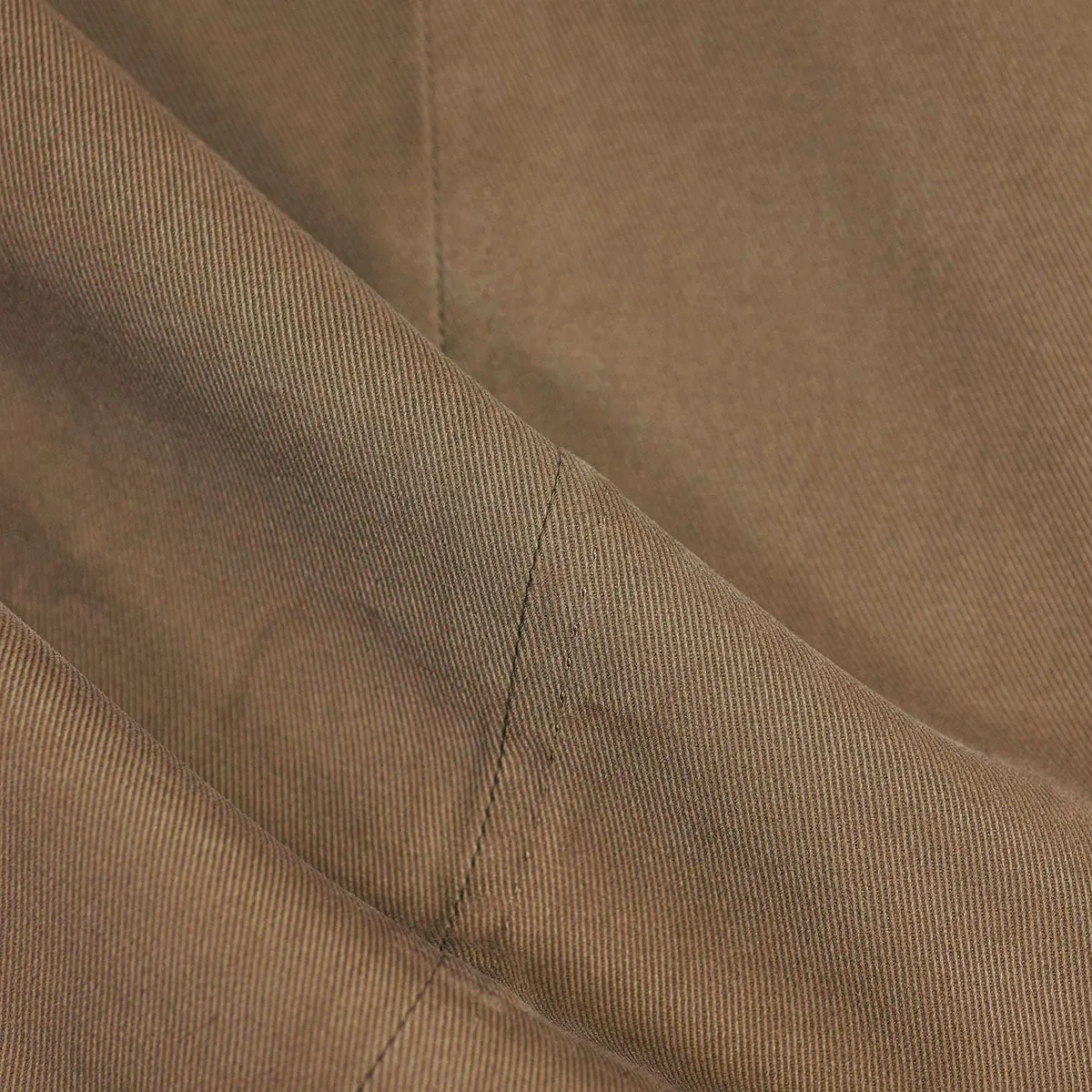 Mocha cotton twill trousers