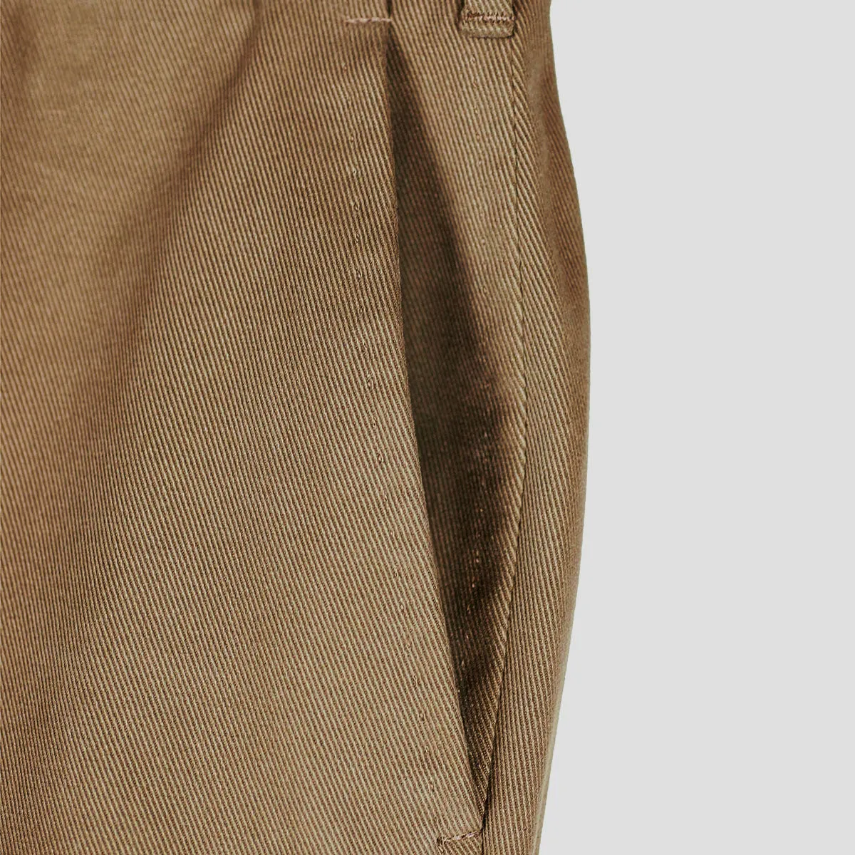 Mocha cotton twill trousers