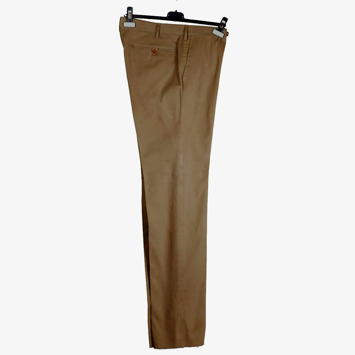 Mocha cotton twill trousers