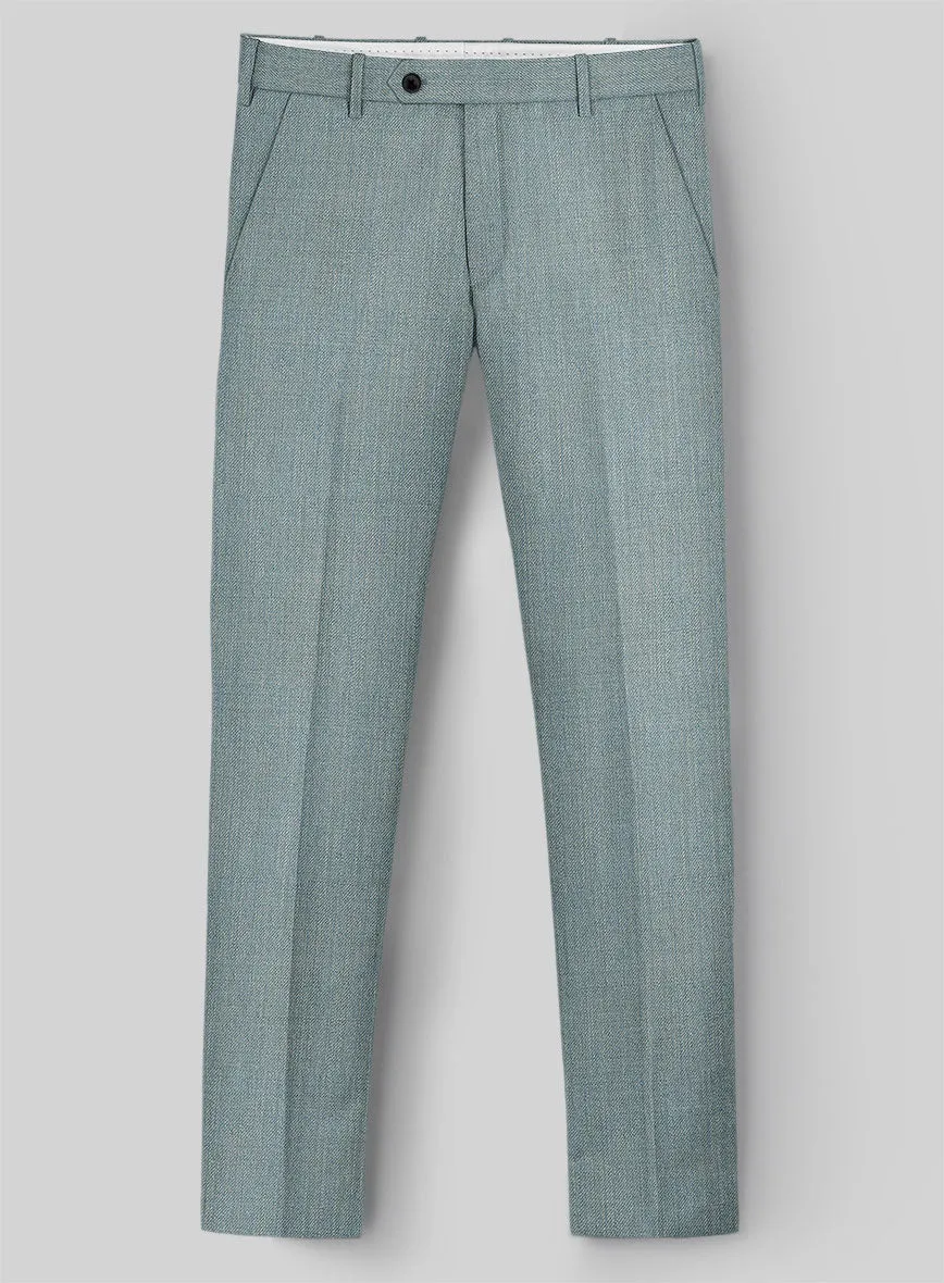 Napolean Stretch Gray Blue Wool Pants