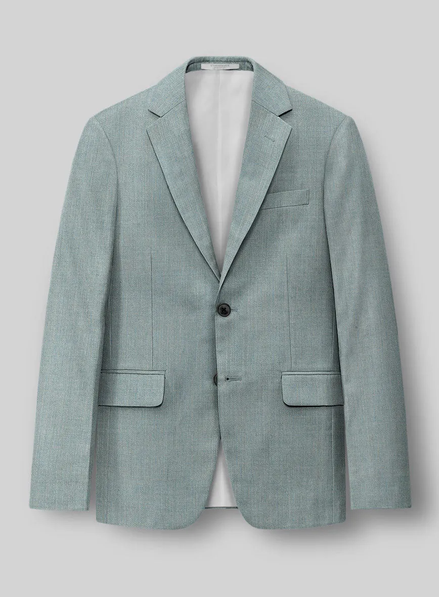 Napolean Stretch Gray Blue Wool Suit