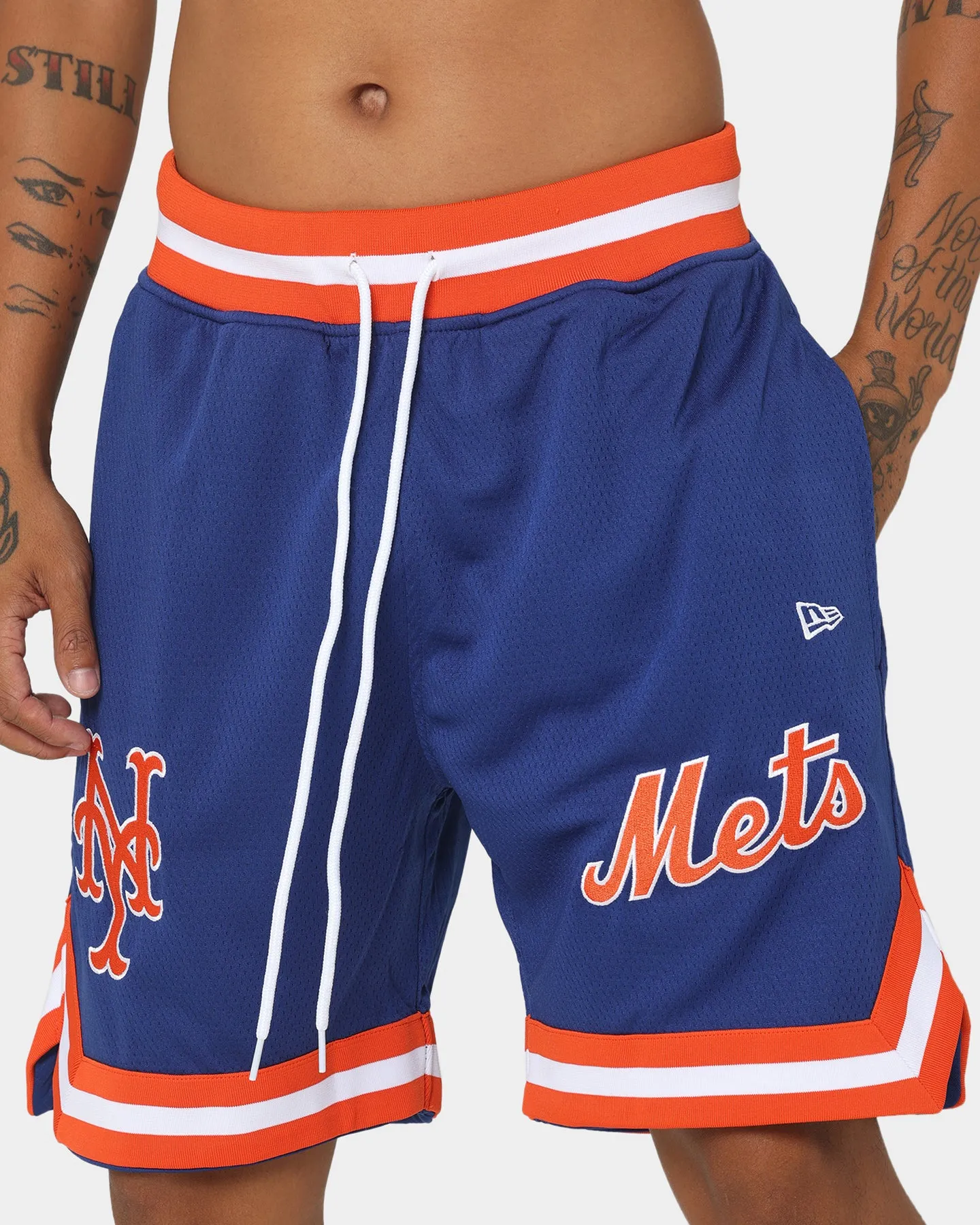 New Era New York Mets Official Team Colours Shorts Blue