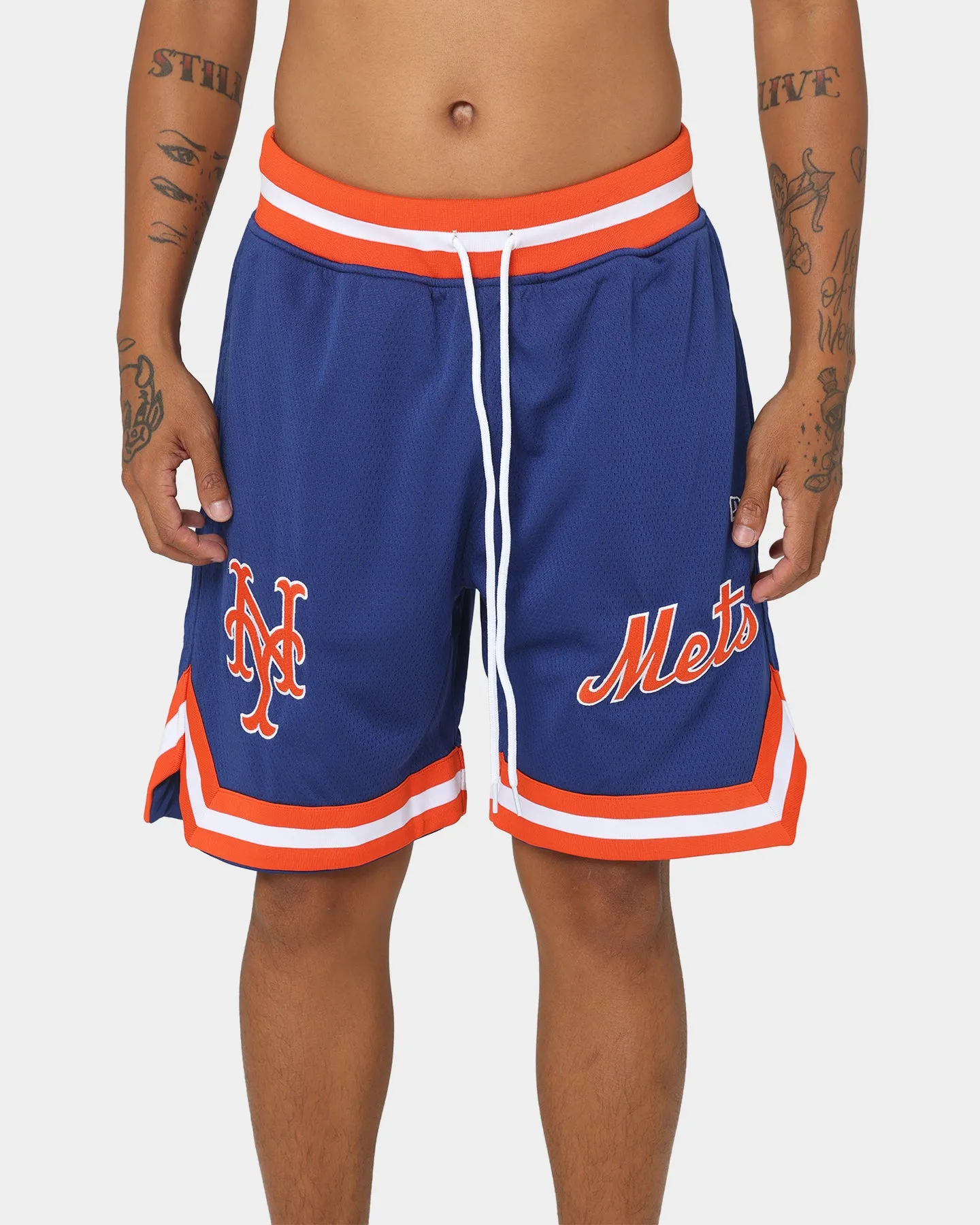 New Era New York Mets Official Team Colours Shorts Blue