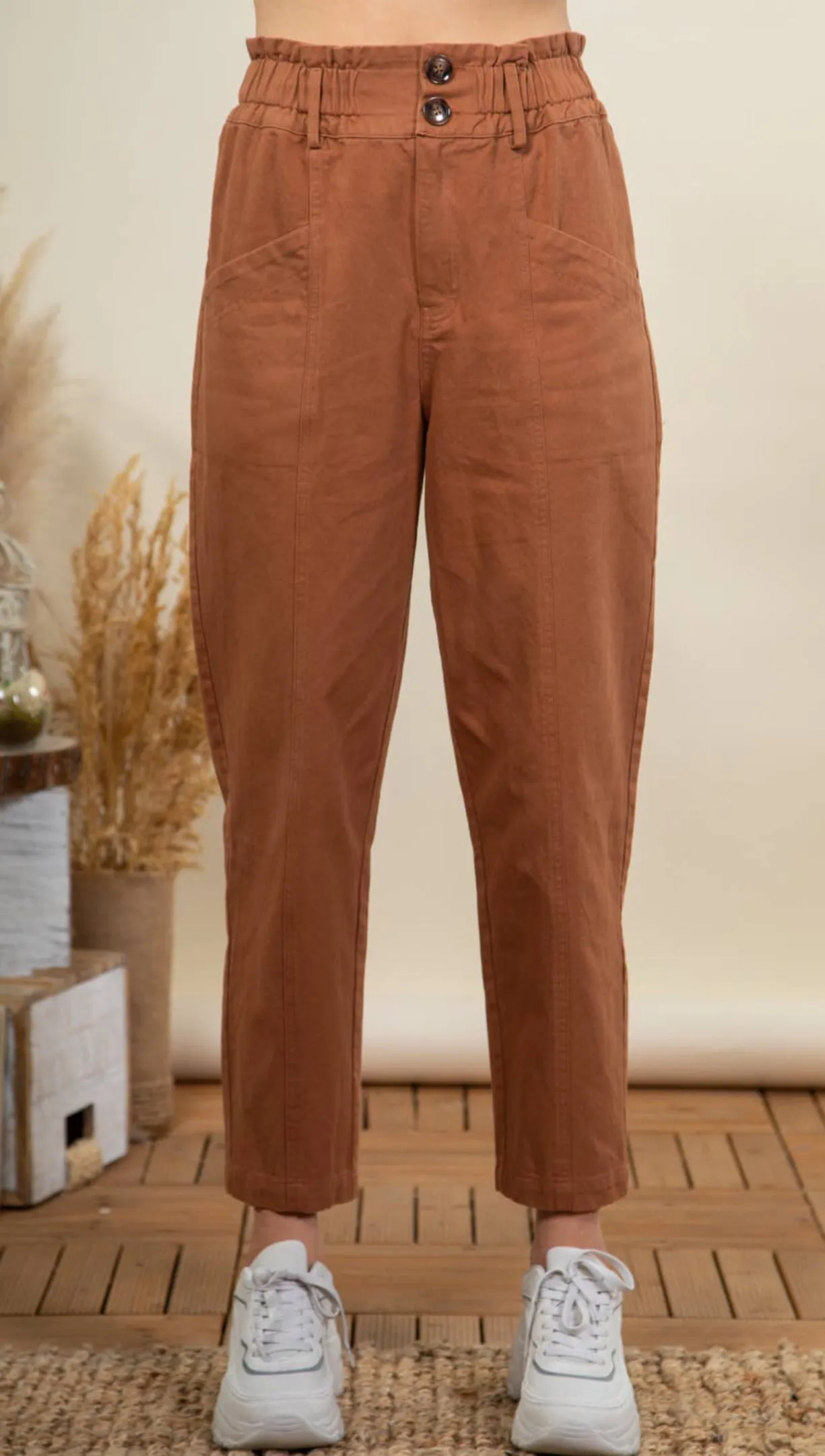 New In High Elastic Waist Pants