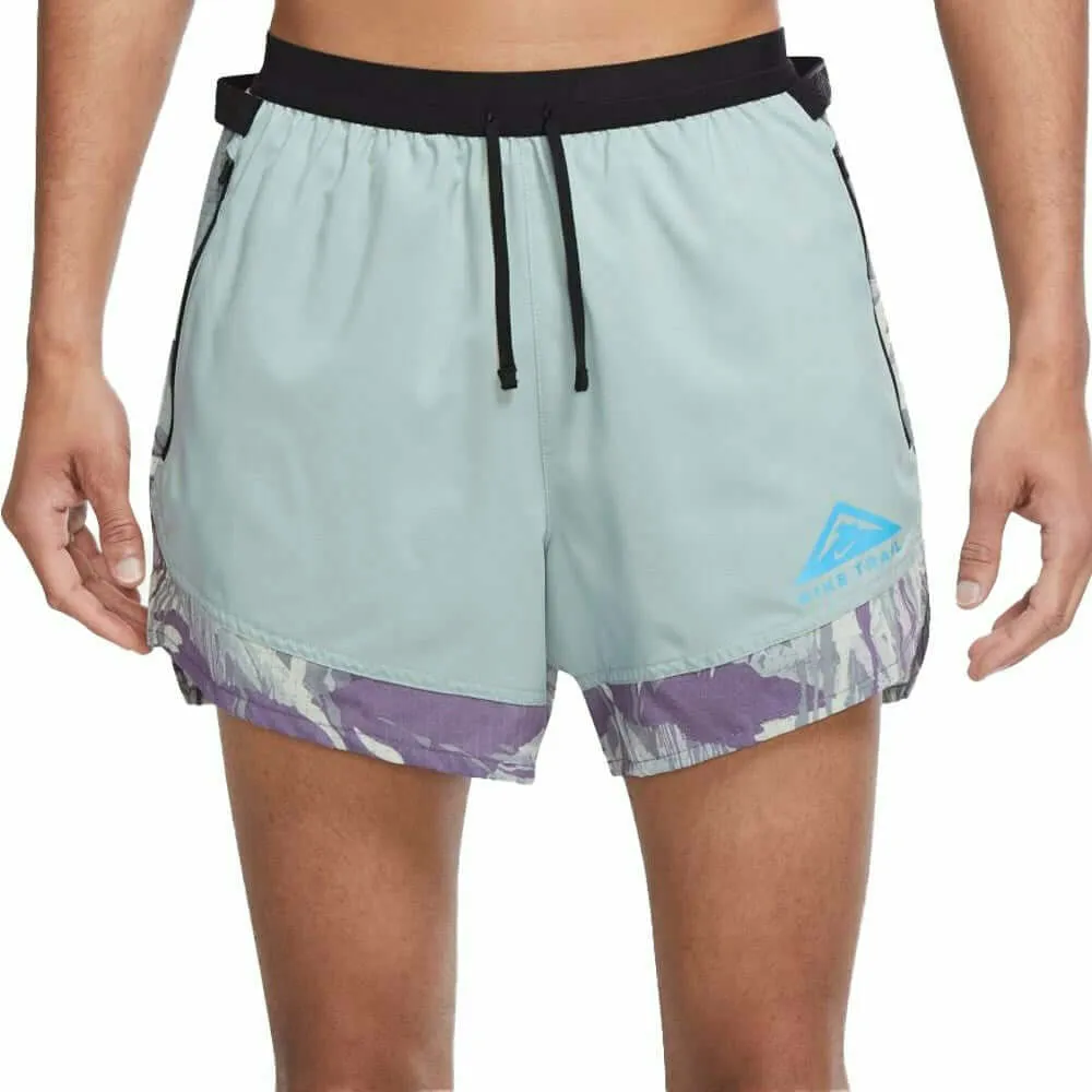 Nike Brief-Lined Trail Stride 5inch Shorts - Light Blue