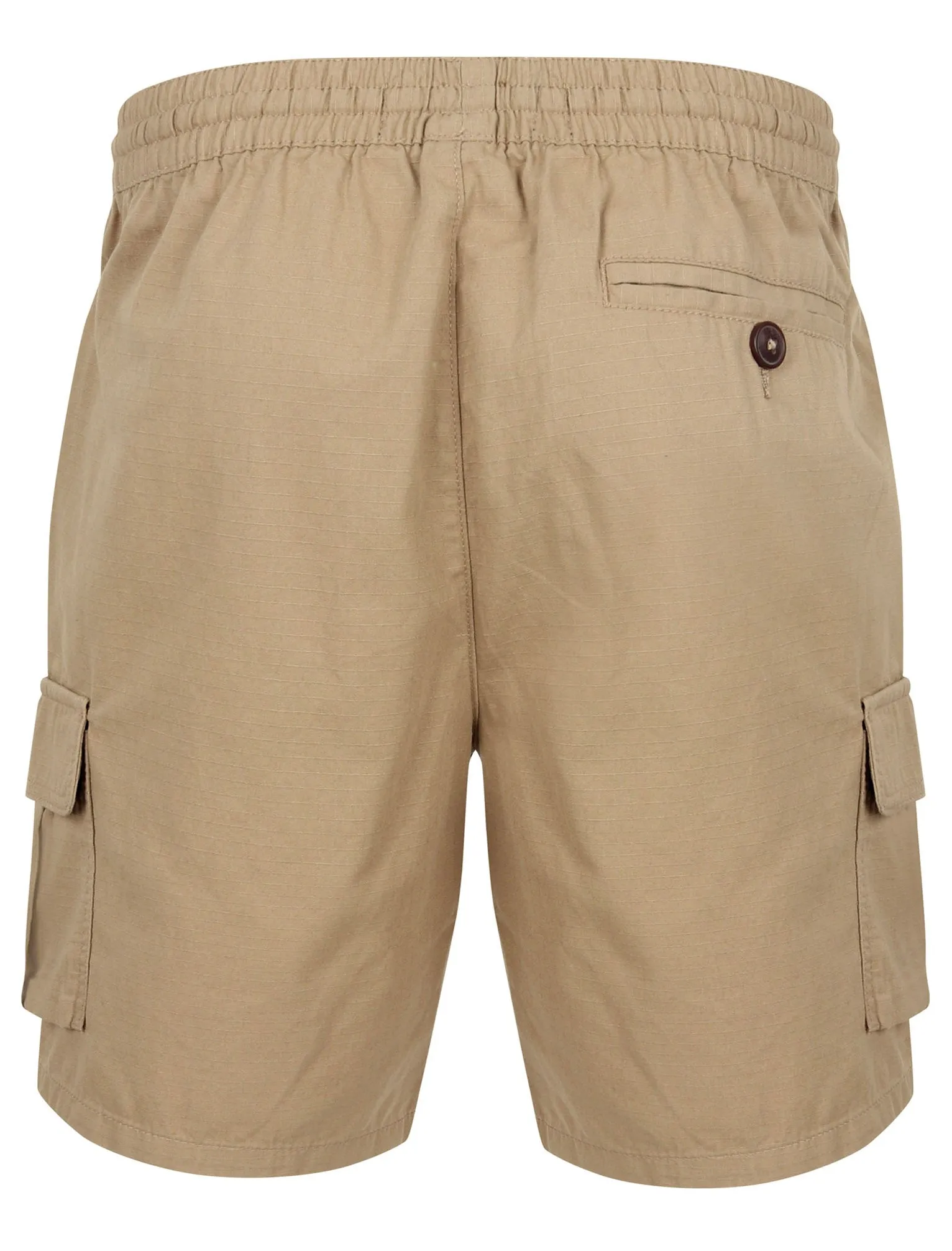 Padua Ripstop Cotton Cargo Shorts in Chinchilla Stone - Tokyo Laundry