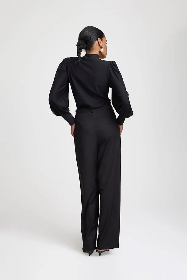 PAULA TROUSERS BLACK - GESTUZ