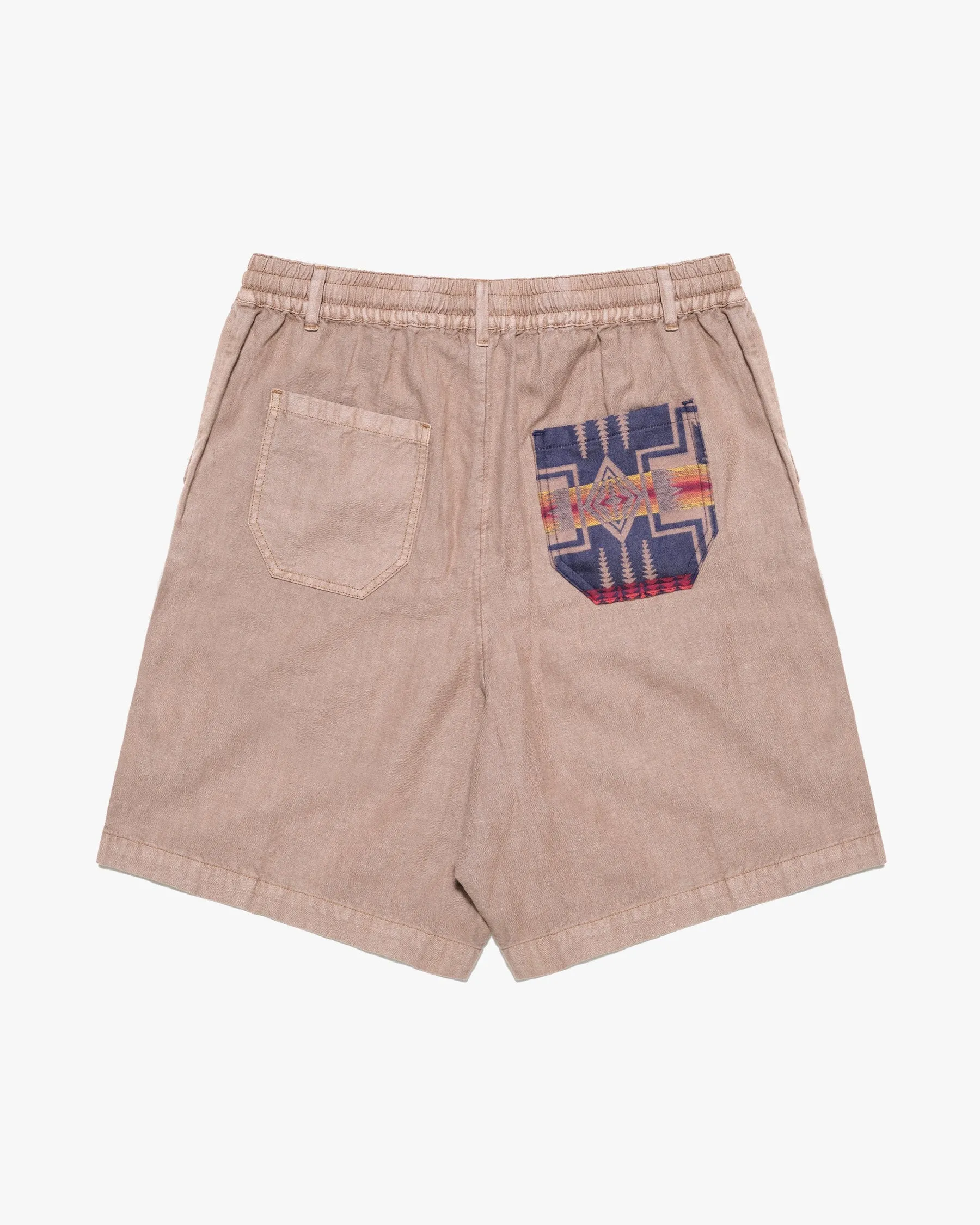 Pendleton Utility Patchwork Shorts - Khaki / Harding