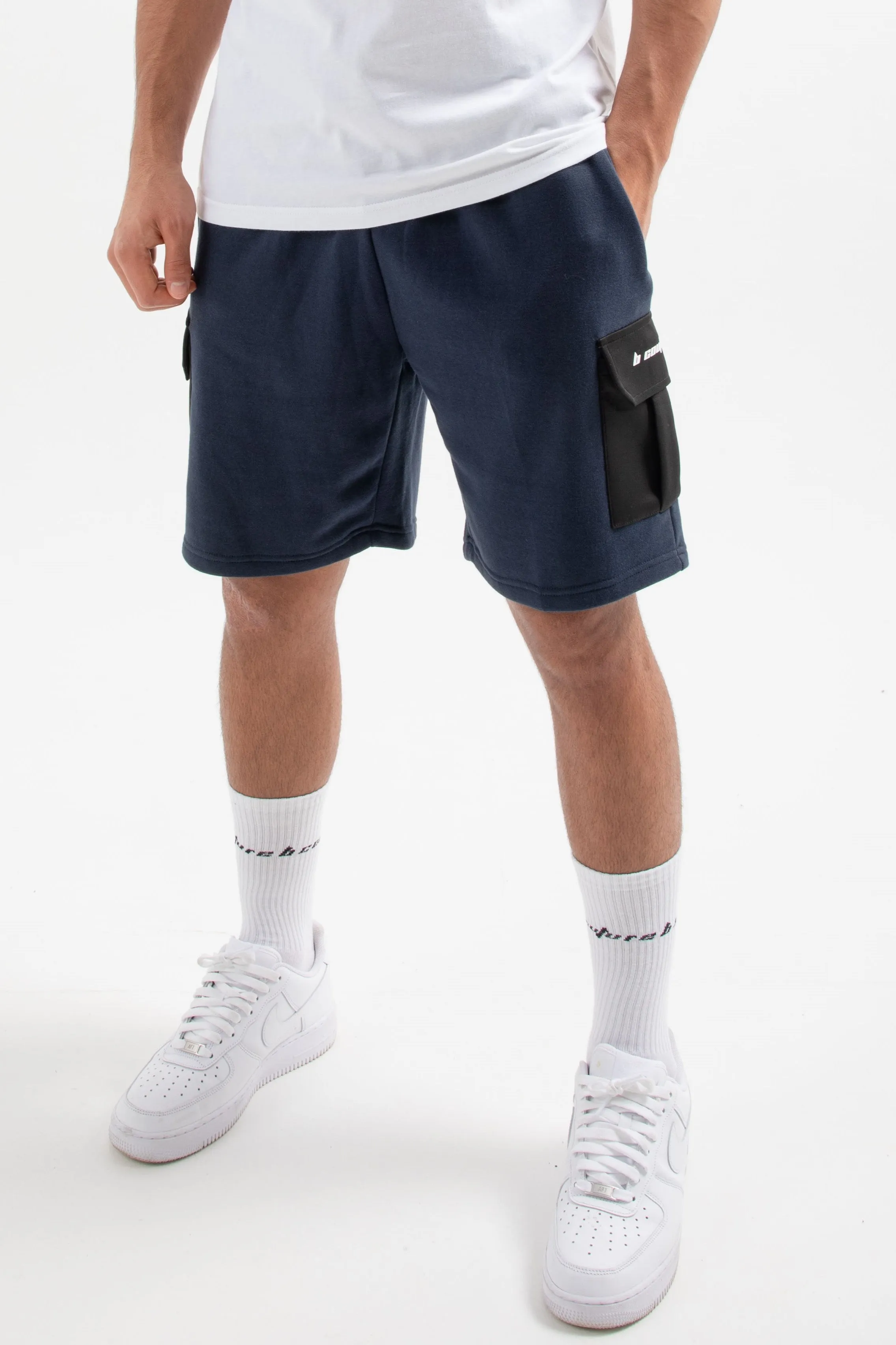 Petersham Jersey Cargo Shorts - Navy