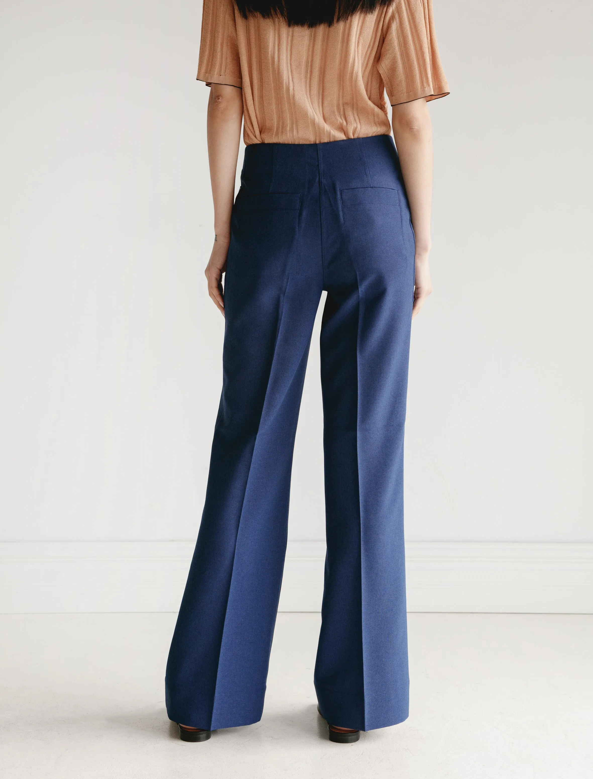 Portia Trousers Workwear Blue