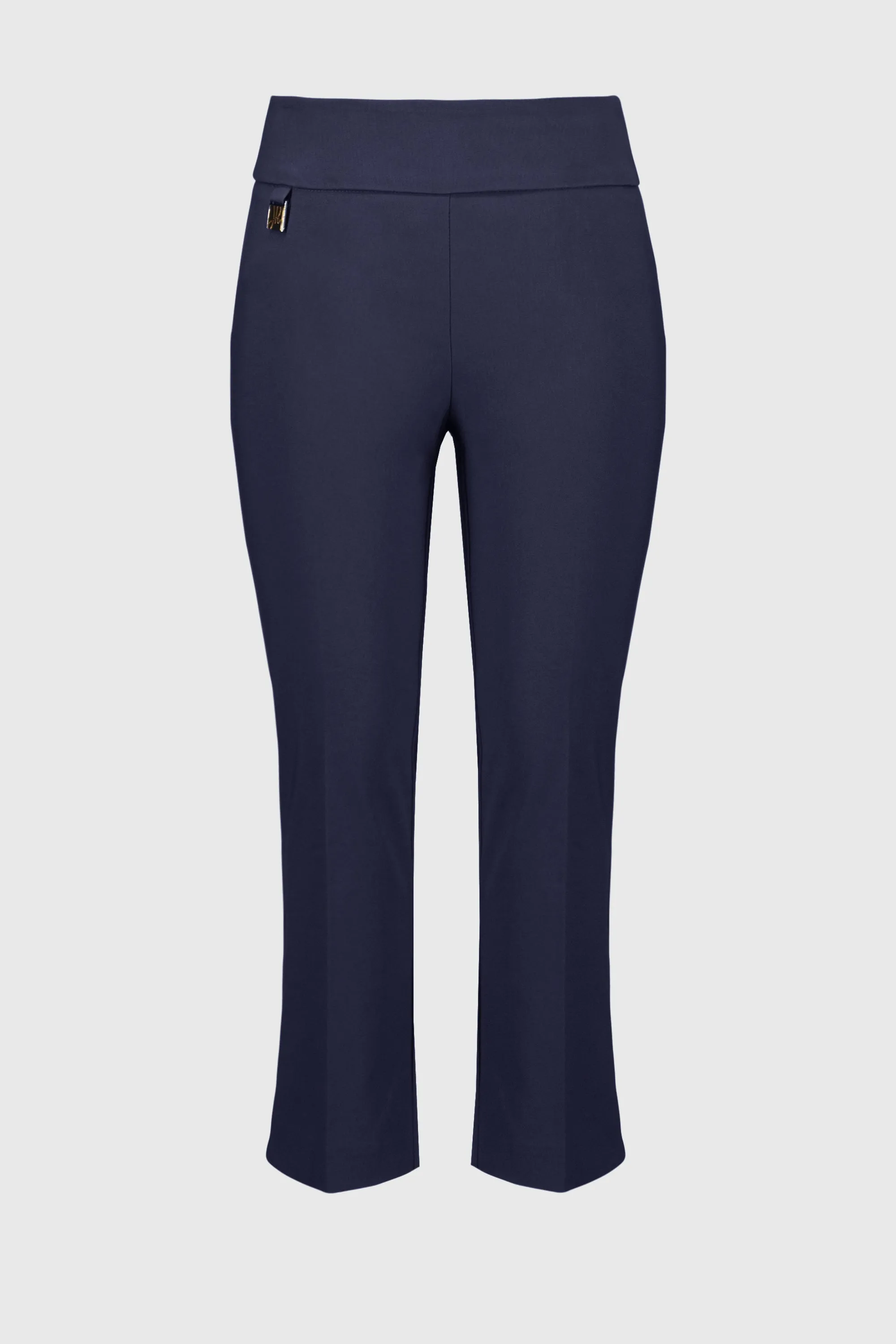 Pull On Crop Stretch Trousers <span>201536S25-MIDNIGHT<span>