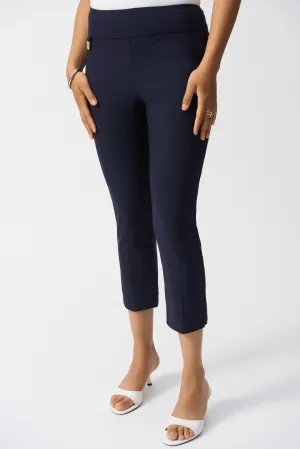 Pull On Crop Stretch Trousers <span>201536S25-MIDNIGHT<span>