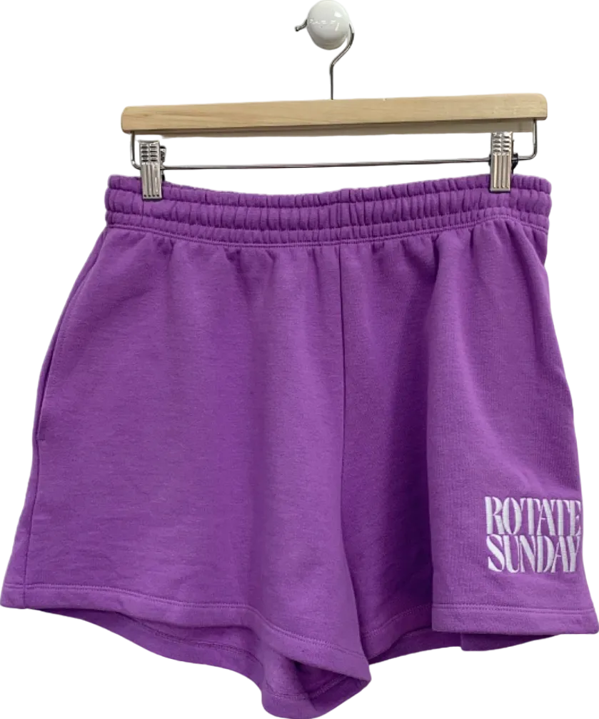 Rotate Fairy Wren Purple Organic Cotton Shorts UK M