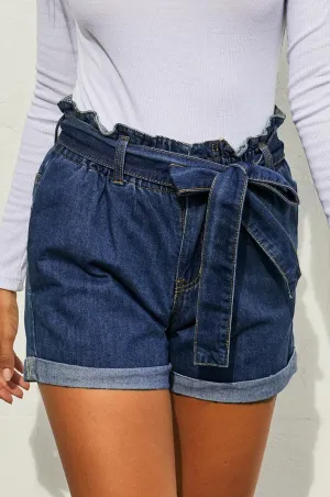 Ruby High Waist Denim Shorts