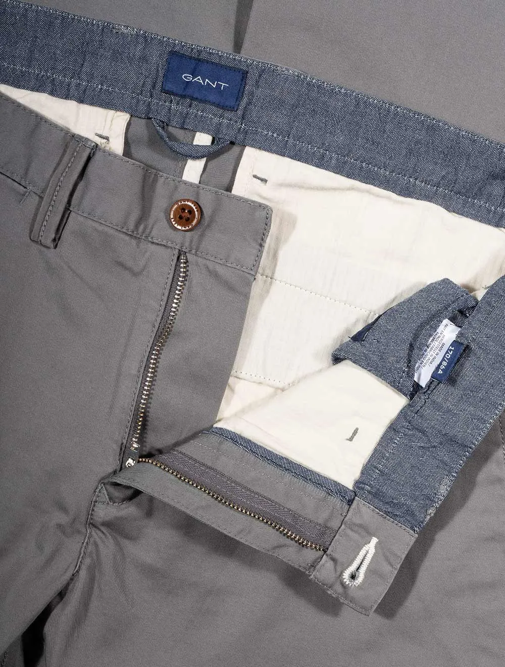 Slim Twill Chino Graphite