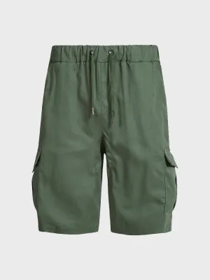 Sporty Multi-Pocket Work Shorts