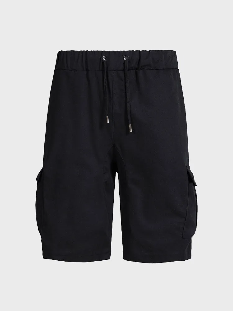 Sporty Multi-Pocket Work Shorts