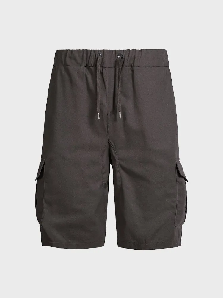 Sporty Multi-Pocket Work Shorts