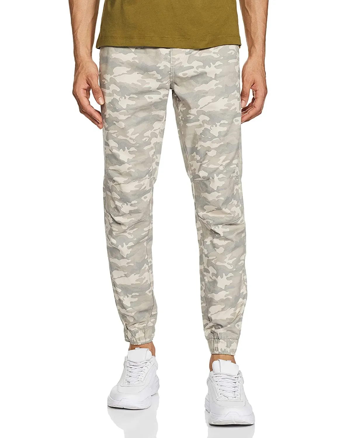 Straight Fit Cotton Casual Trousers