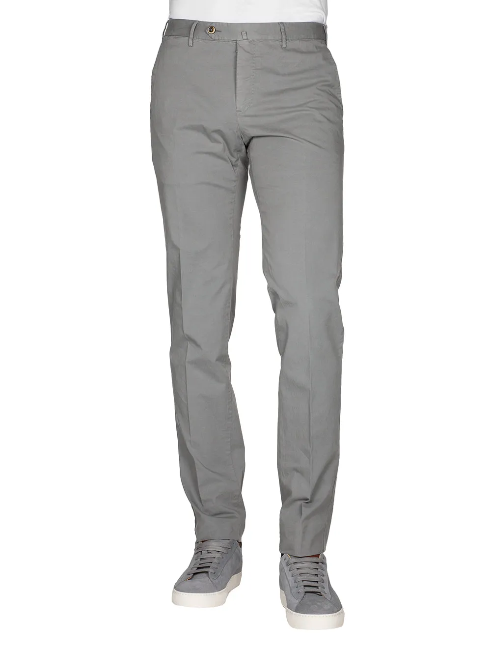 Stretch Cotton Chino Grey