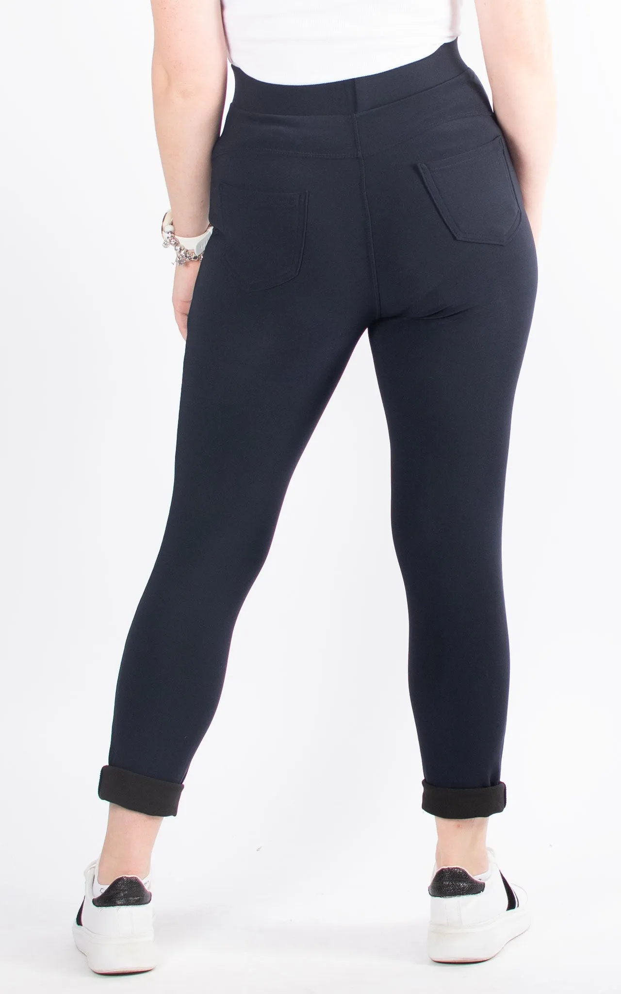 Stretch Pocket Trousers | Navy