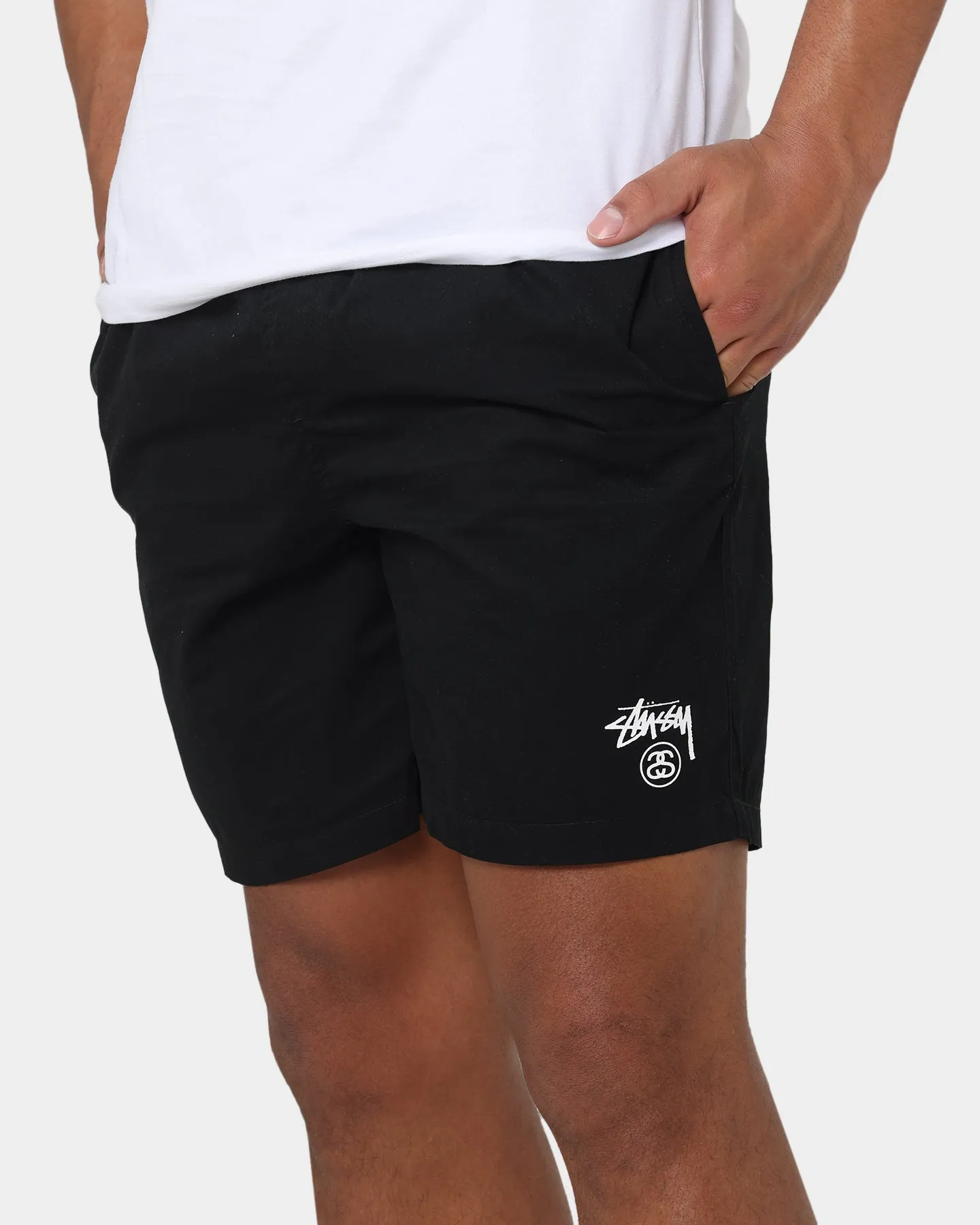 Stussy Basic Stock Beach Shorts Black