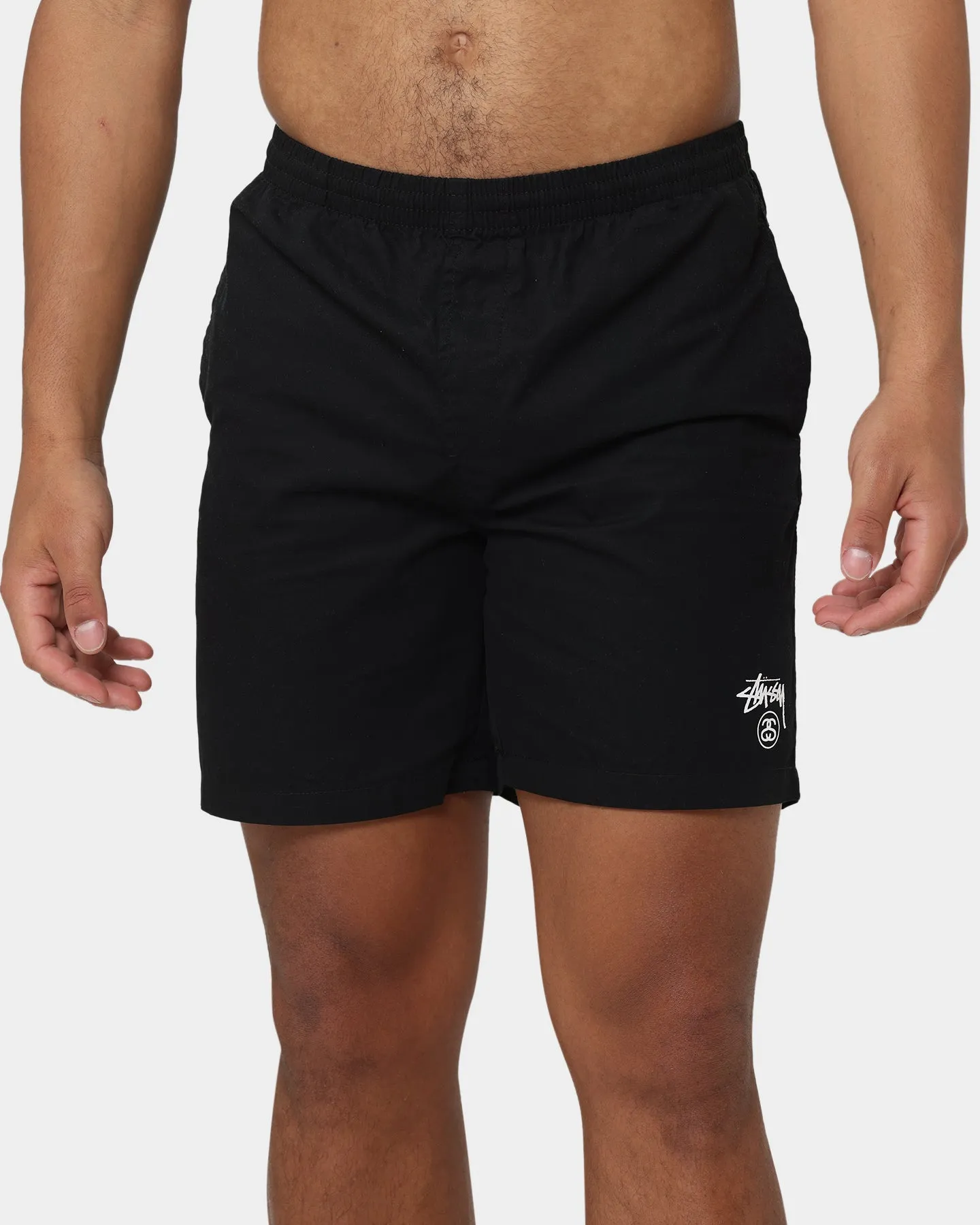 Stussy Basic Stock Beach Shorts Black