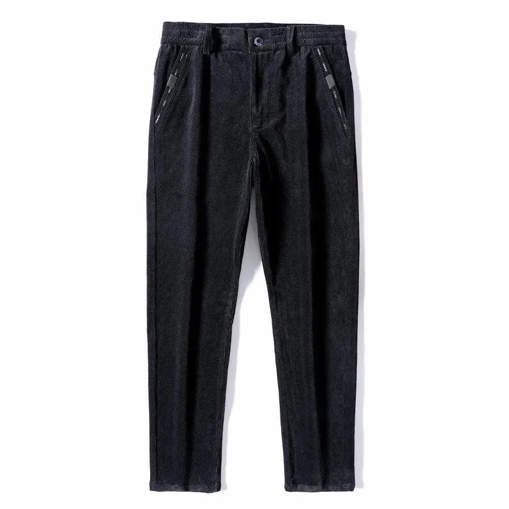 UK Thickened  Corduroy Men Business Trousers