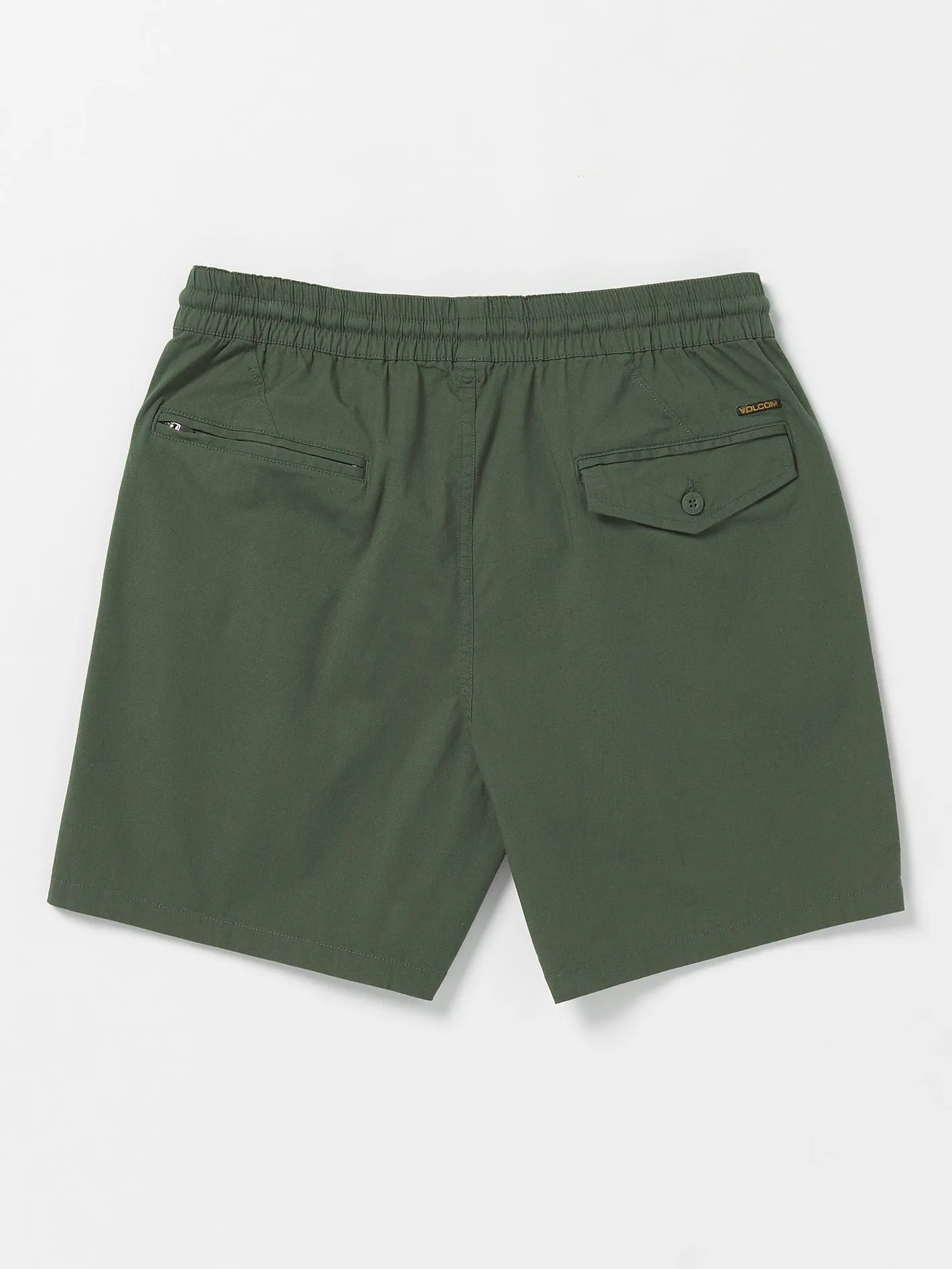 Villa Rue Elastic Waist Shorts - Squadron Green