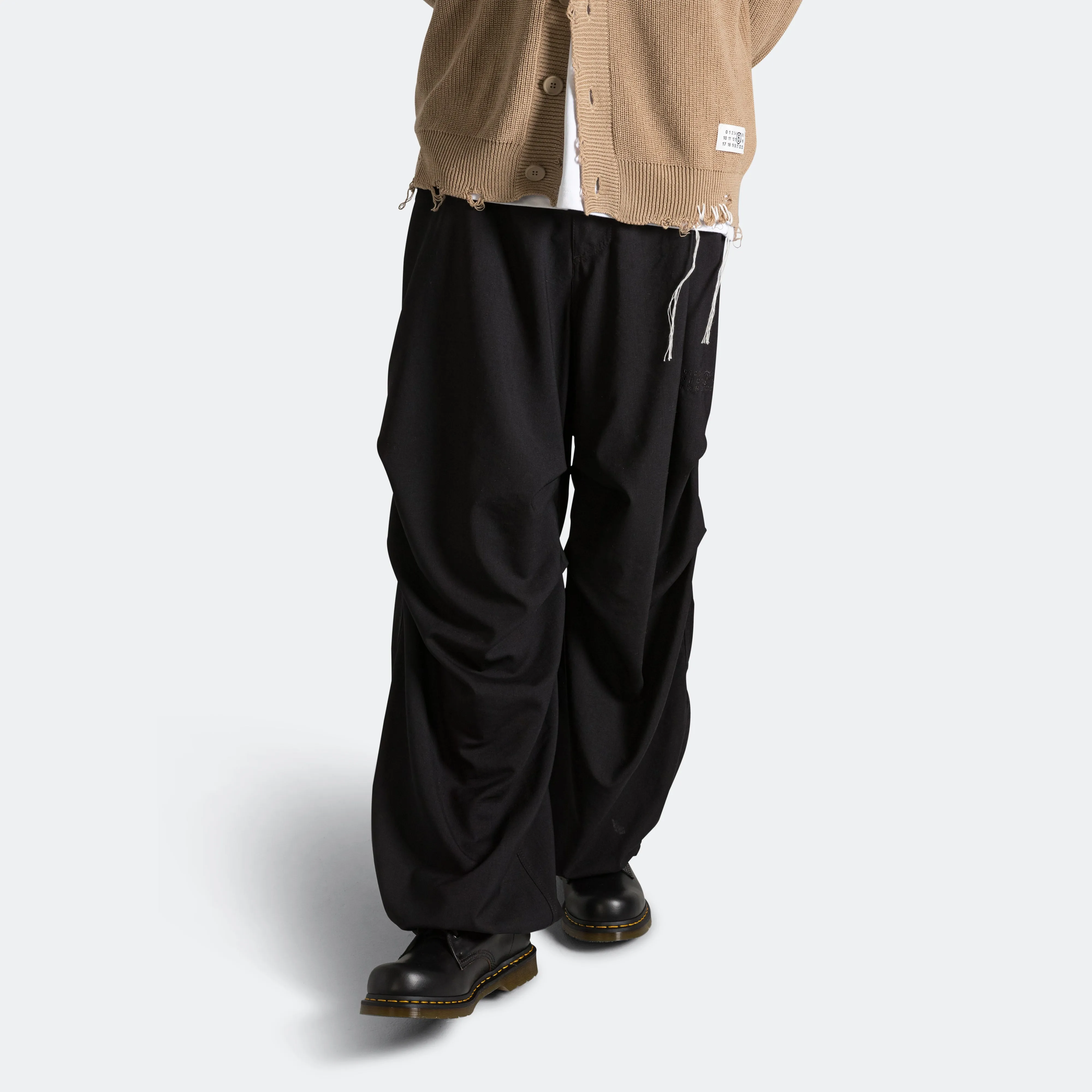 Virgin Wool Trousers - Black