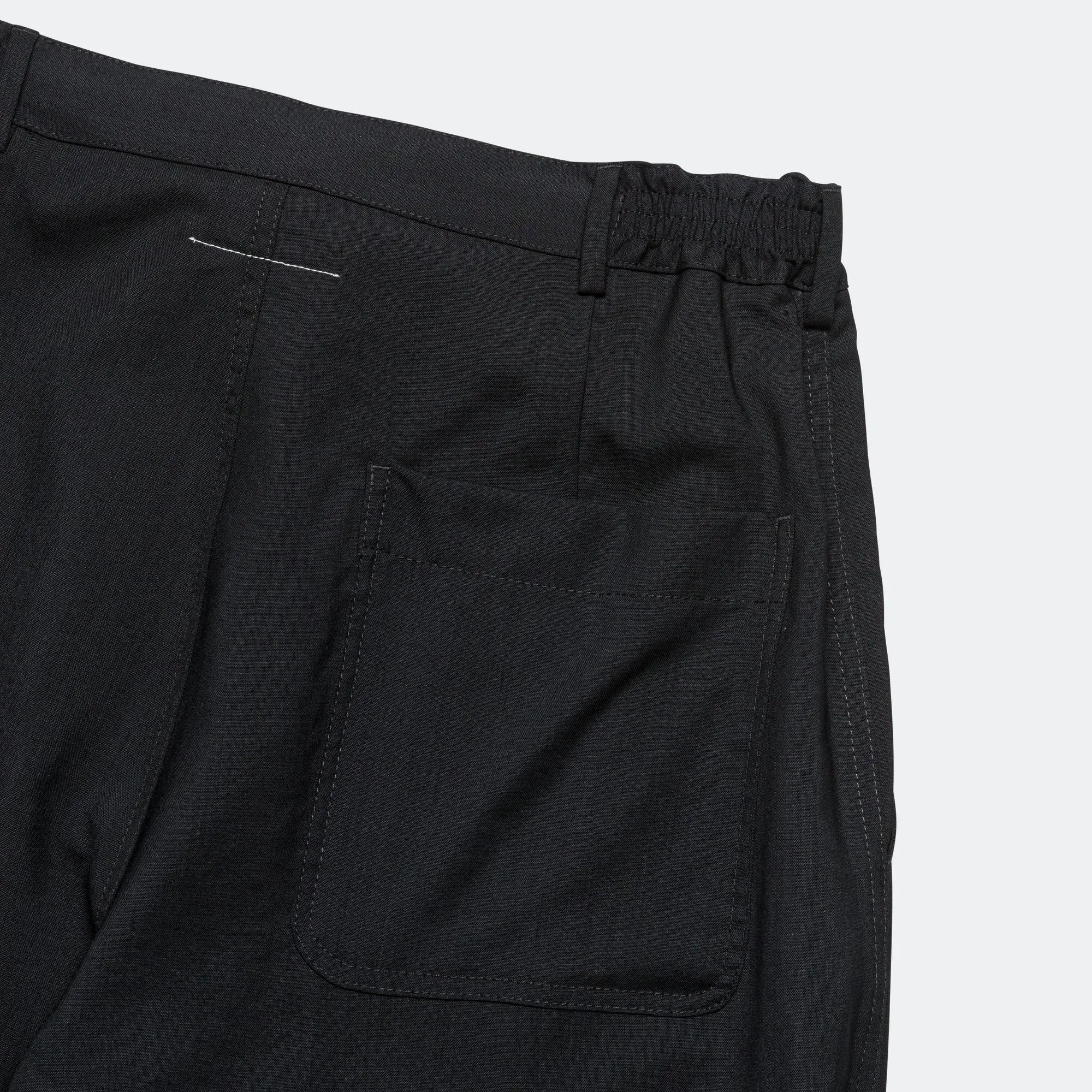 Virgin Wool Trousers - Black