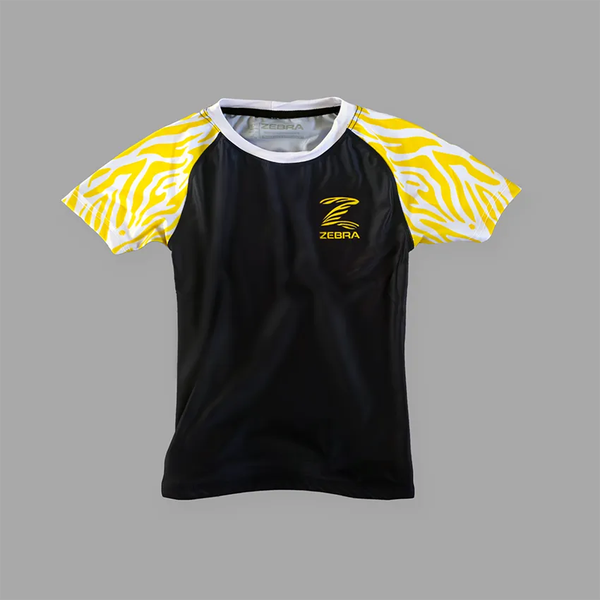 Zebra Kidz Ranked NoGi Set - Yellow - Short Sleeve